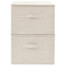 Cutii de depozitare 2 buc. crem 43x34x23 cm material textil - WALTI WALTI