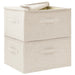 Cutii de depozitare 2 buc. crem 43x34x23 cm material textil - WALTI WALTI