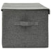 Cutie de depozitare, antracit, 50x30x25 cm, material textil - WALTI WALTI