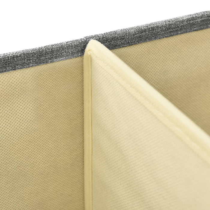 Cutii de depozitare 2 buc. gri 50x30x25 cm material textil WALTI