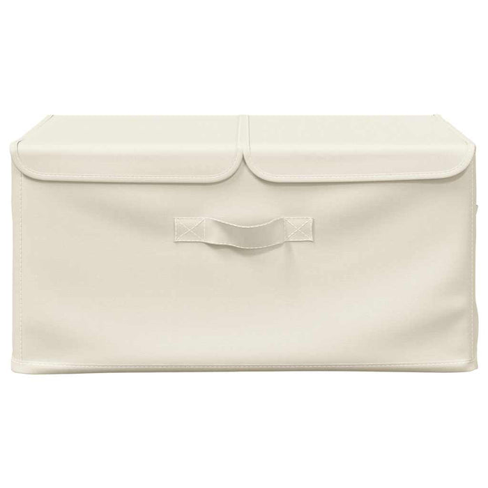 Cutie de depozitare, crem, 50x30x25 cm, material textil WALTI