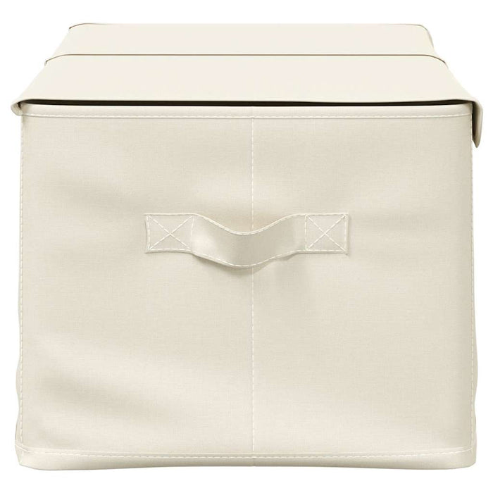 Cutie de depozitare, crem, 50x30x25 cm, material textil WALTI