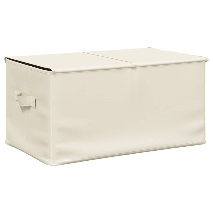 Cutie de depozitare, crem, 50x30x25 cm, material textil WALTI