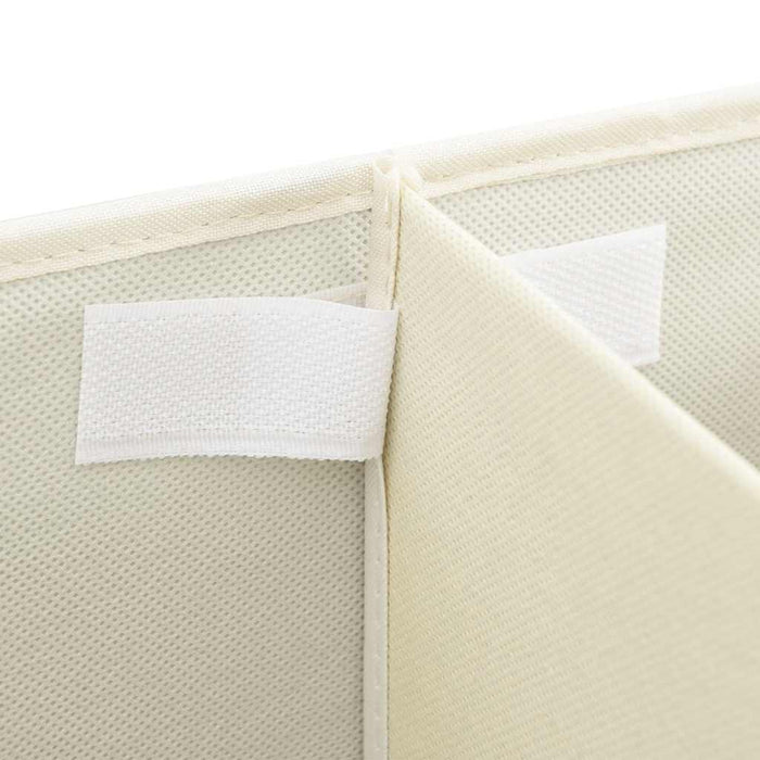Cutie de depozitare, crem, 50x30x25 cm, material textil WALTI