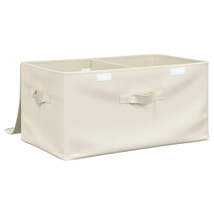 Cutii de depozitare 2 buc. crem 50x30x25 cm material textil WALTI