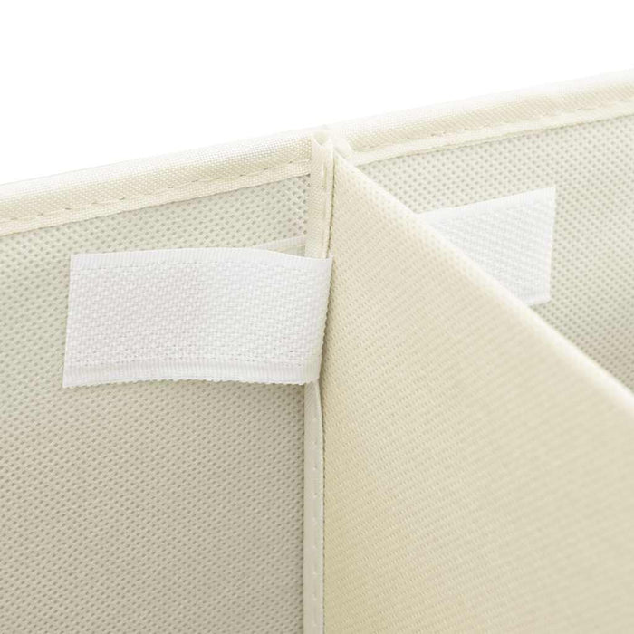 Cutii de depozitare 2 buc. crem 50x30x25 cm material textil WALTI