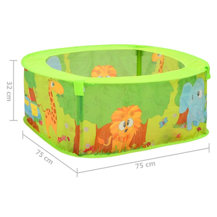 Piscină cu bile pentru copii, 50 de bile, 75x75x32 cm - WALTI WALTI