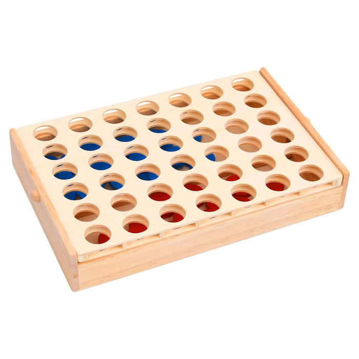 Joc 4 pe un rând, 24x15x4 cm, lemn masiv - WALTI WALTI