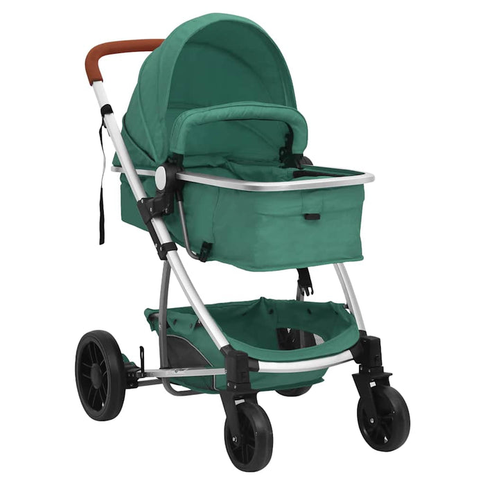 Cărucior pentru copii 2-în-1, verde, aluminiu WALTI