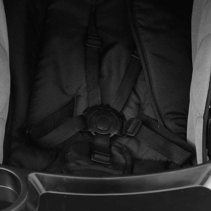 Cărucior pentru copii 3-în-1, gri deschis și negru, oțel - WALTI WALTI