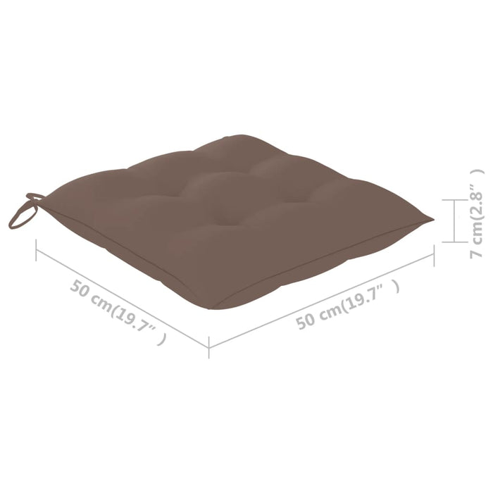Scaune grădină cu perne, 8 buc., lemn masiv de acacia - WALTI WALTI