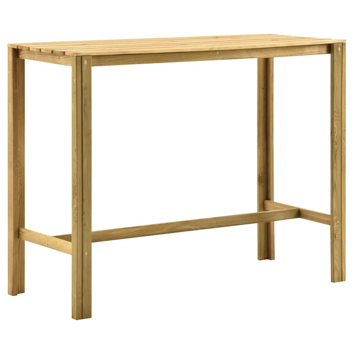 Set mobilier bar de grădină, 5 piese, lemn de pin verde tratat WALTI