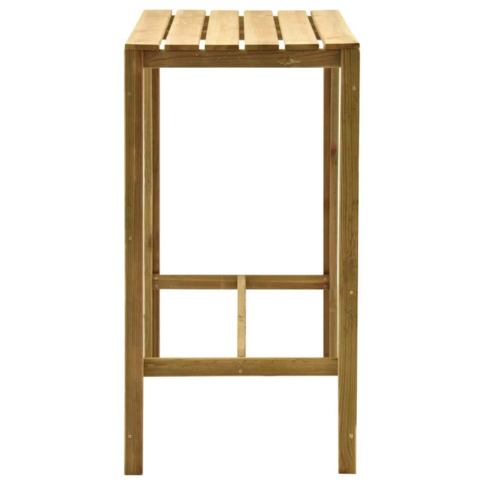 Set mobilier bar de grădină, 5 piese, lemn de pin verde tratat WALTI