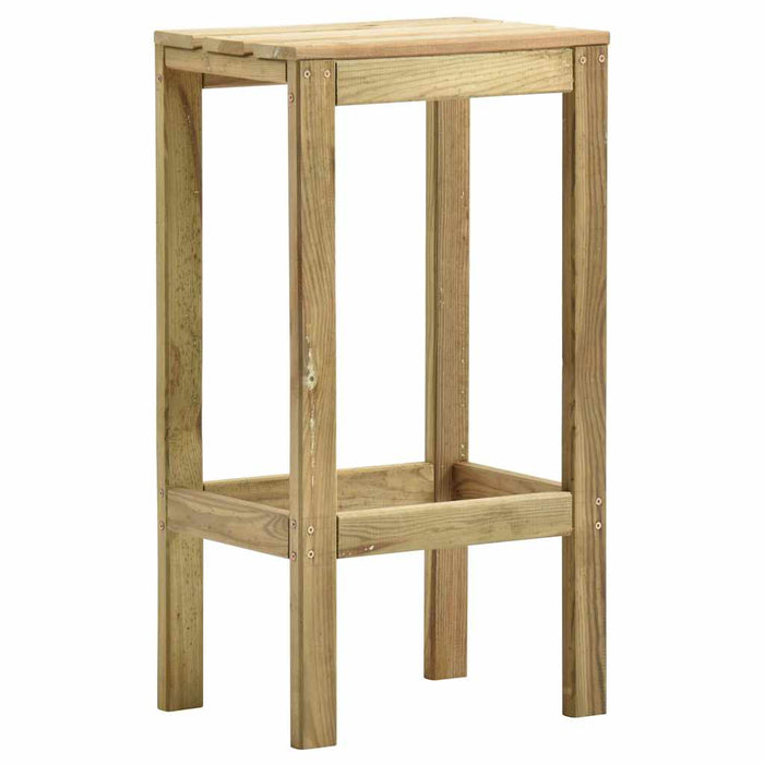 Set mobilier bar de grădină, 5 piese, lemn de pin verde tratat WALTI