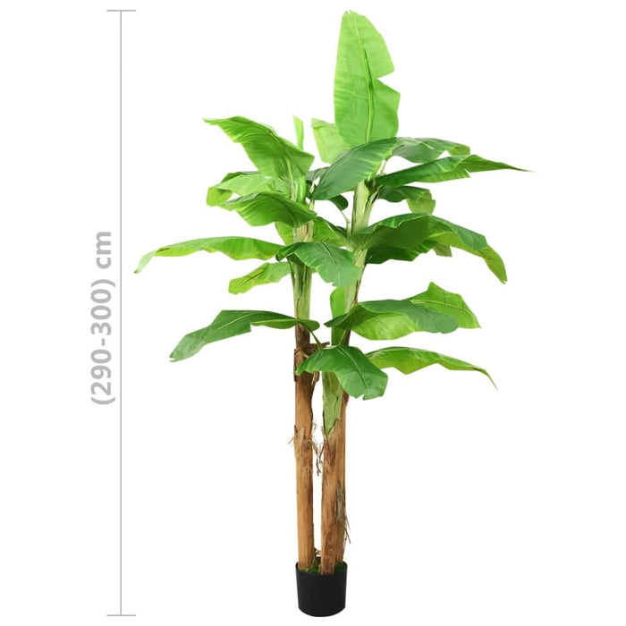Bananier artificial cu ghiveci, verde, 300 cm - WALTI WALTI