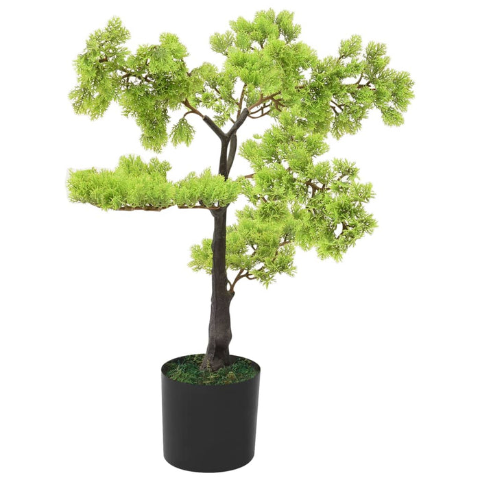 Bonsai chiparos artificial cu ghiveci, verde, 60 cm - WALTI WALTI
