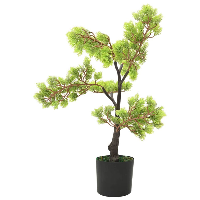 Bonsai chiparos artificial cu ghiveci, verde, 60 cm - WALTI WALTI