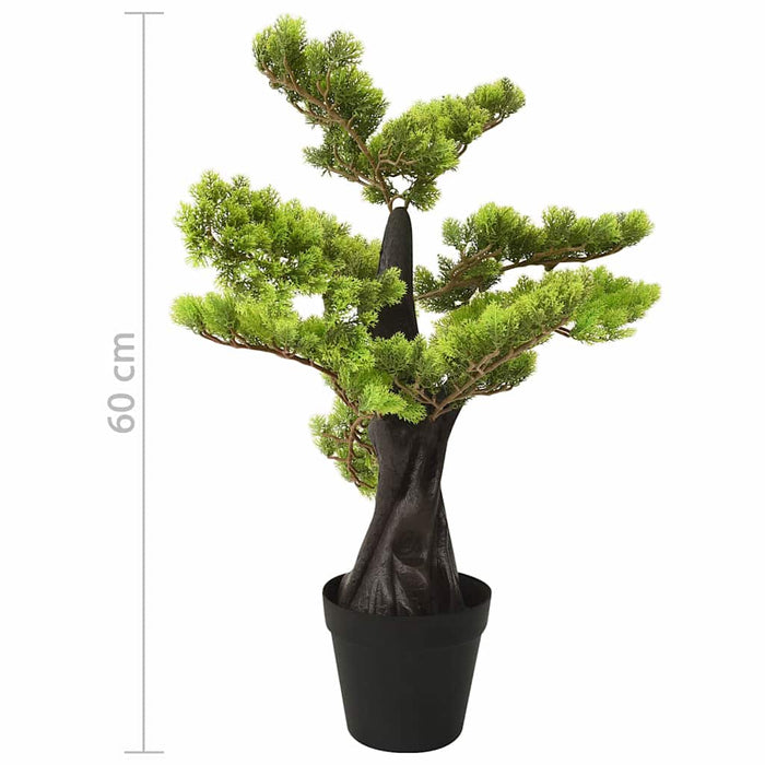 Bonsai chiparos artificial cu ghiveci, verde, 60 cm WALTI