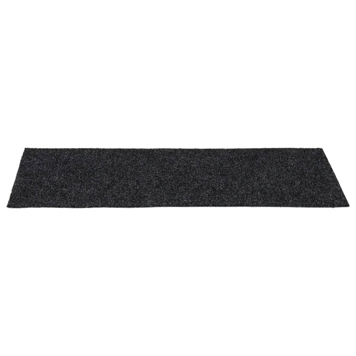 Covorașe scări autoadezive, 15 buc., 60x25 cm, gri închis, dreptunghiulare WALTI