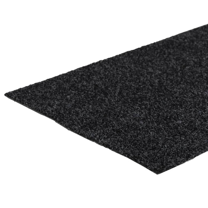 Covorașe scări autoadezive, 15 buc., 60x25 cm, gri închis, dreptunghiulare WALTI