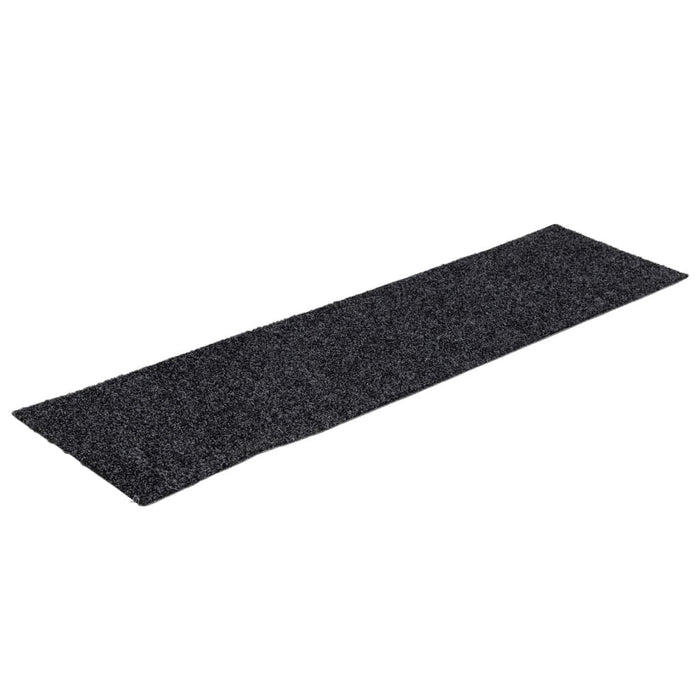 Covorașe scări autoadezive, 15 buc., 76x20 cm, gri închis, dreptunghiulare WALTI