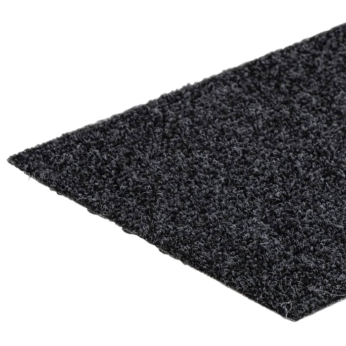 Covorașe scări autoadezive, 15 buc., 76x20 cm, gri închis, dreptunghiulare WALTI