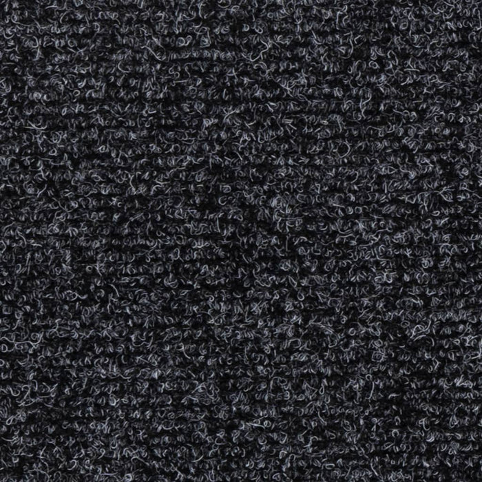 Covorașe scări autoadezive, 15 buc., 76x20 cm, gri închis, dreptunghiulare WALTI