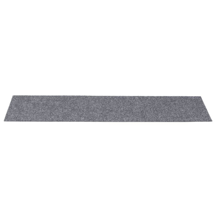 Covorașe pentru scări autoadezive, 15 buc., 76x20 cm, gri deschis, dreptunghiulare - WALTI WALTI