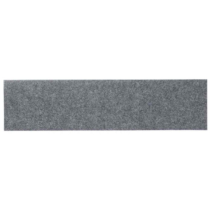 Covorașe pentru scări autoadezive, 15 buc., 76x20 cm, gri deschis, dreptunghiulare - WALTI WALTI