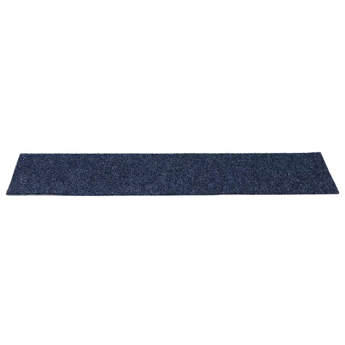 Covorașe autoadezive pentru scări, 15 buc., 76x20 cm, gri, albastru, dreptunghiulare WALTI