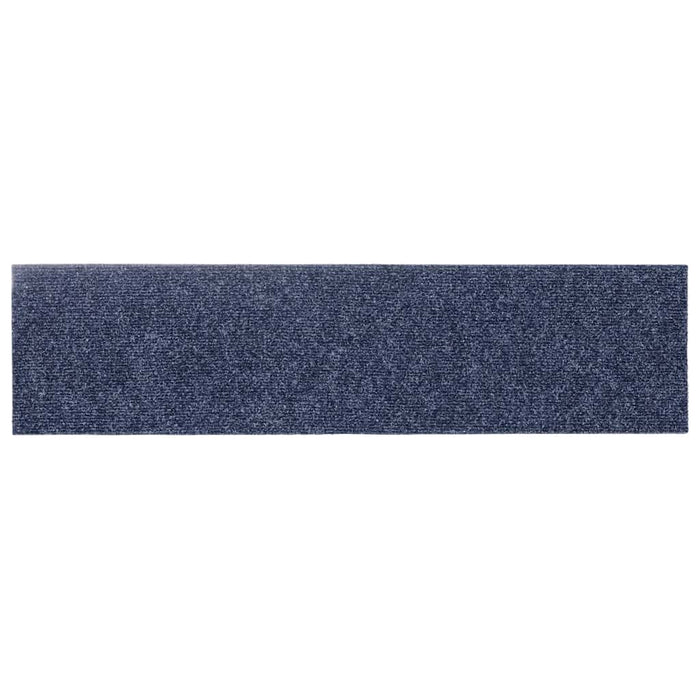 Covorașe autoadezive pentru scări, 15 buc., 76x20 cm, gri, albastru, dreptunghiulare WALTI