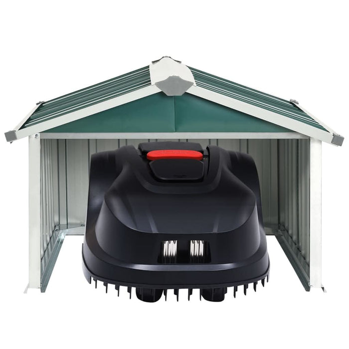 Șopron grădină pt. robot de gazon verde 92x97x63 cm oțel zincat - WALTI WALTI