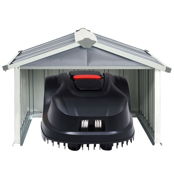 Șopron robot de gazon, gri, 92x97x63cm, oțel zincat - WALTI WALTI