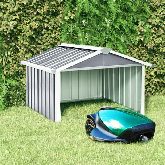 Șopron robot de gazon, gri, 92x97x63cm, oțel zincat - WALTI WALTI