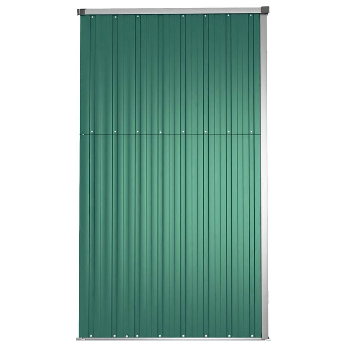 Șopron de grădină, verde, 225x89x161 cm, oțel galvanizat - WALTI WALTI