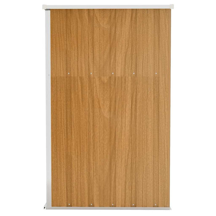 Șopron grădină/montaj perete maro 118x100x178cm oțel galvanizat - WALTI WALTI