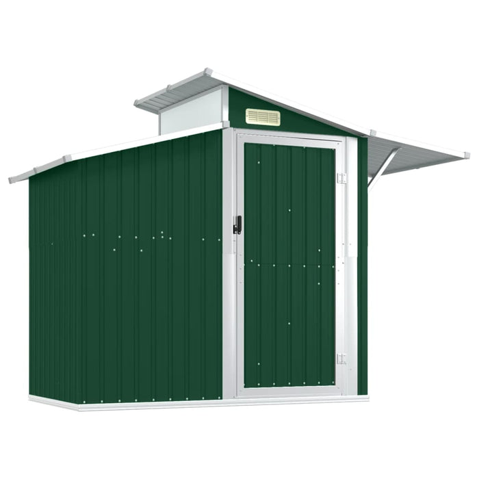 Șopron de grădină, verde, 270x130x208,5 cm, oțel galvanizat - WALTI WALTI
