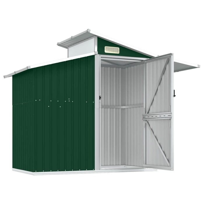 Șopron de grădină, verde, 270x130x208,5 cm, oțel galvanizat - WALTI WALTI