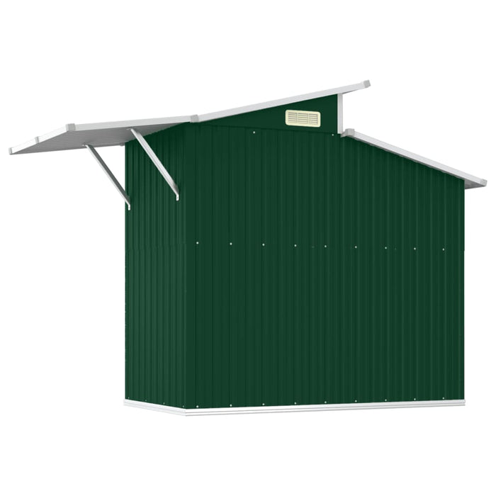 Șopron de grădină, verde, 270x130x208,5 cm, oțel galvanizat - WALTI WALTI