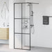 Paravan de duș walk-in negru 80x195 cm sticlă ESG transparentă - WALTI WALTI