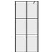 Paravan de duș walk-in negru 80x195 cm sticlă ESG transparentă - WALTI WALTI