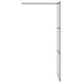 Paravan de duș walk-in negru 80x195 cm sticlă ESG transparentă - WALTI WALTI