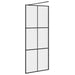 Paravan de duș walk-in negru 80x195 cm sticlă ESG transparentă - WALTI WALTI
