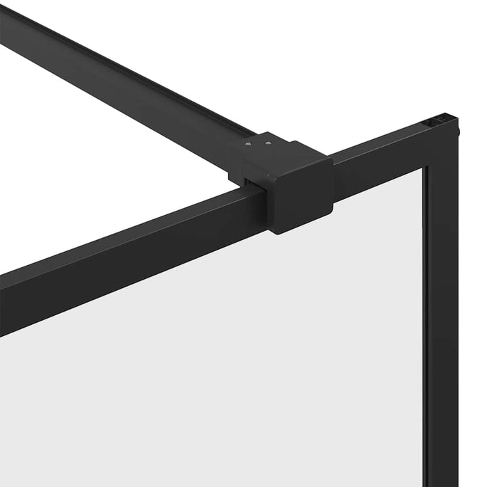Paravan de duș walk-in negru 80x195 cm sticlă ESG transparentă - WALTI WALTI