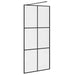 Paravan de duș walk-in negru 90x195 cm sticlă ESG transparentă - WALTI WALTI