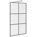 Paravan de duș walk-in negru 115x195 cm sticlă ESG transparentă - WALTI WALTI