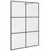 Paravan de duș walk-in negru 140x195 cm sticlă ESG transparentă - WALTI WALTI