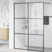 Paravan de duș walk-in negru 140x195 cm sticlă ESG transparentă - WALTI WALTI
