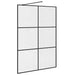 Paravan de duș walk-in negru 140x195 cm sticlă ESG transparentă - WALTI WALTI