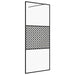 Paravan de duș walk-in negru 80x195 cm sticlă ESG transparentă - WALTI WALTI